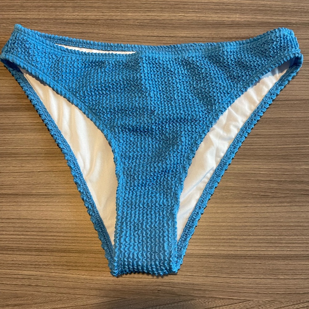 Blue swimsuit bottoms